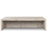 Ludlow Outdoor Coffee Table, Natural Veined Concrete by Four Hands