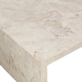 Ludlow Outdoor Coffee Table, Natural Veined Concrete by Four Hands