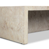 Ludlow Outdoor Coffee Table, Natural Veined Concrete by Four Hands