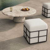 Enola Outdoor Stool, Vergo Cream by Four Hands