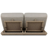 Evander Outdoor Double Chaise, Ramiro Ecru by Four Hands