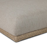 Evander Outdoor Double Chaise, Ramiro Ecru by Four Hands