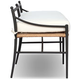 Mae Outdoor Dining Bench, Liller Flax by Amber Lewis x Four Hands