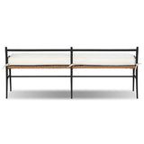 Mae Outdoor Dining Bench, Liller Flax by Amber Lewis x Four Hands