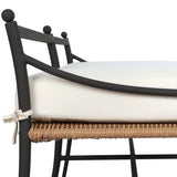 Mae Outdoor Dining Bench, Liller Flax by Amber Lewis x Four Hands