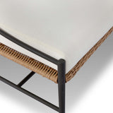Mae Outdoor Dining Bench, Liller Flax by Amber Lewis x Four Hands