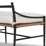 Mae Outdoor Dining Bench, Liller Flax by Amber Lewis x Four Hands