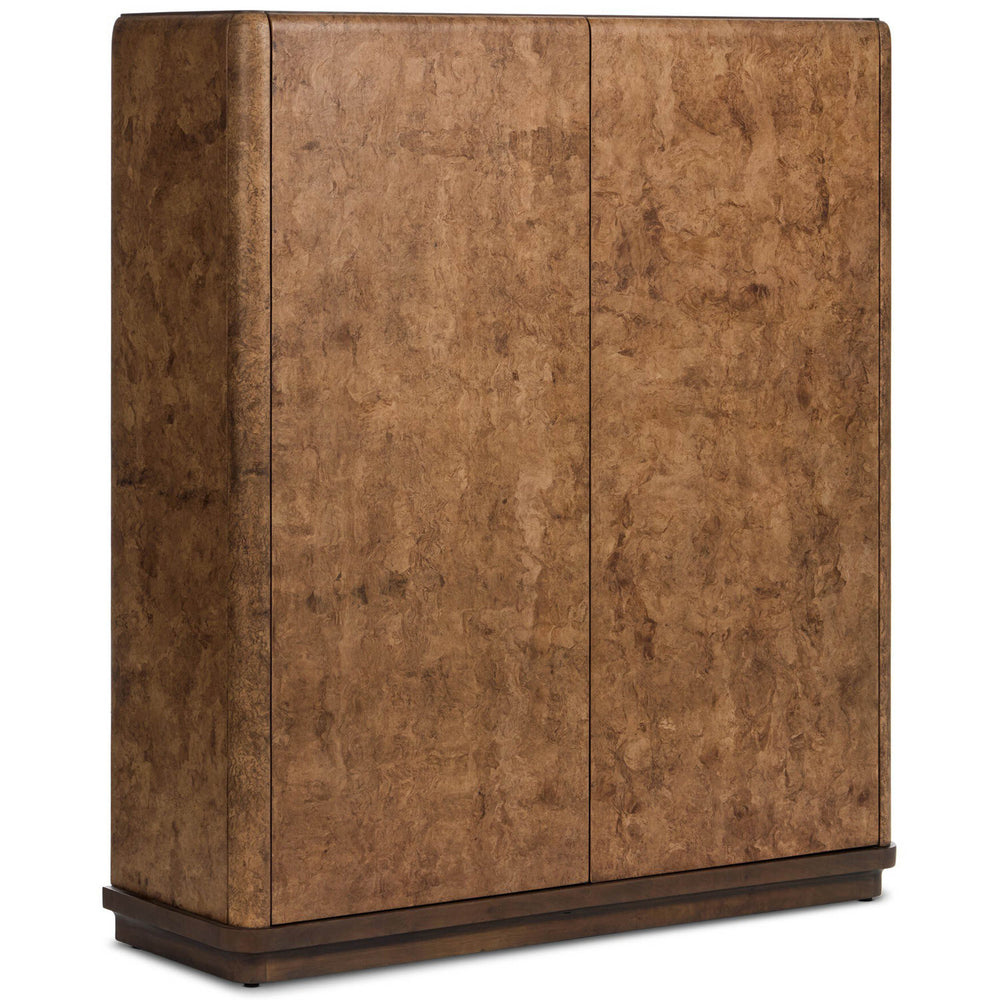 Cambros Cabinet, Dark Bark Paper by Four Hands