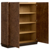 Cambros Cabinet, Dark Bark Paper by Four Hands