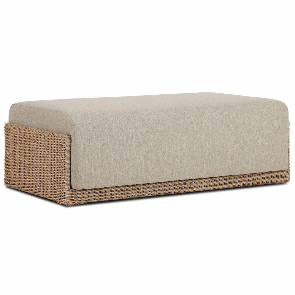 Manning Outdoor Ottoman, Alessi Buff by Four Hands