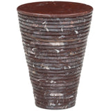 Reeves Large End Table, Cordovan Marble by Four Hands