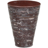 Reeves Large End Table, Cordovan Marble by Four Hands