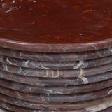 Reeves Large End Table, Cordovan Marble by Four Hands