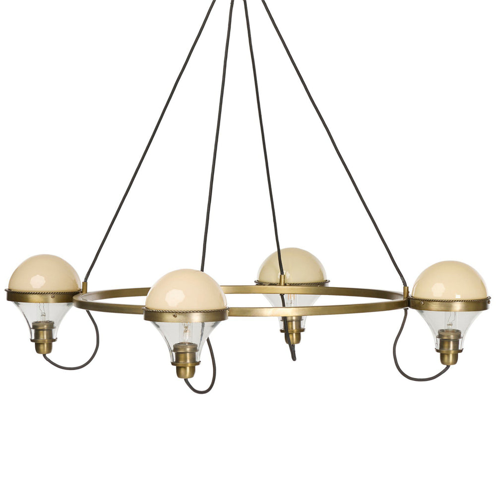 Hockley Chandelier, Aged Antique Brass by Four Hands