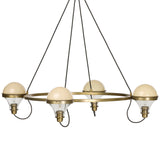 Hockley Chandelier, Aged Antique Brass by Four Hands