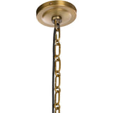 Brecken Linear Chandelier, Aged Antique Brass by Amber Lewis x Four Hands