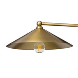 Brecken Linear Chandelier, Aged Antique Brass by Amber Lewis x Four Hands