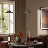 Brecken Linear Chandelier, Aged Antique Brass by Amber Lewis x Four Hands