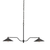 Brecken Linear Chandelier, Dark Bronze by Amber Lewis x Four Hands