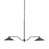 Brecken Linear Chandelier, Dark Bronze by Amber Lewis x Four Hands