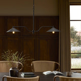 Brecken Linear Chandelier, Dark Bronze by Amber Lewis x Four Hands