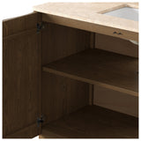 Brookhurst Single Wide Vanity, Satin Drifted Oak Veneer by Four Hands — DET_1