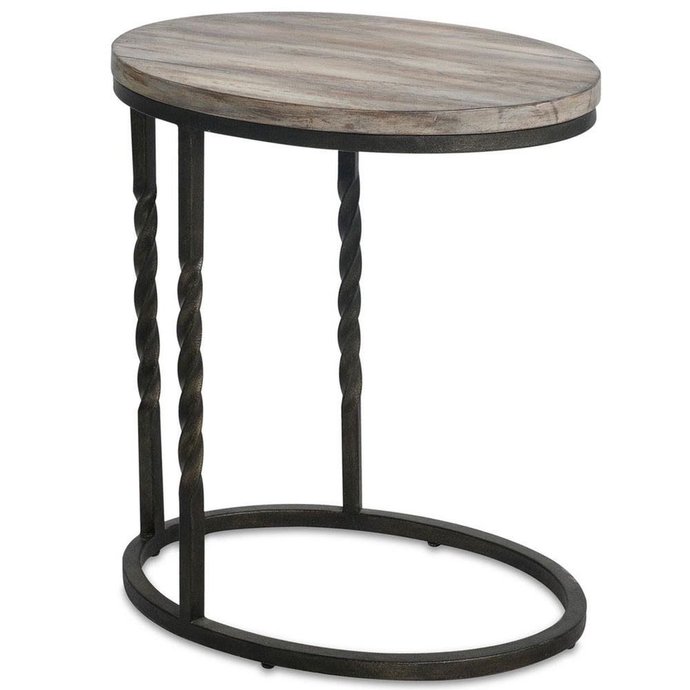 Tauret Accent Table, Weathered Ivory-Furniture - Accent Tables-High Fashion Home