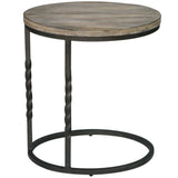 Tauret Accent Table, Weathered Ivory-Furniture - Accent Tables-High Fashion Home