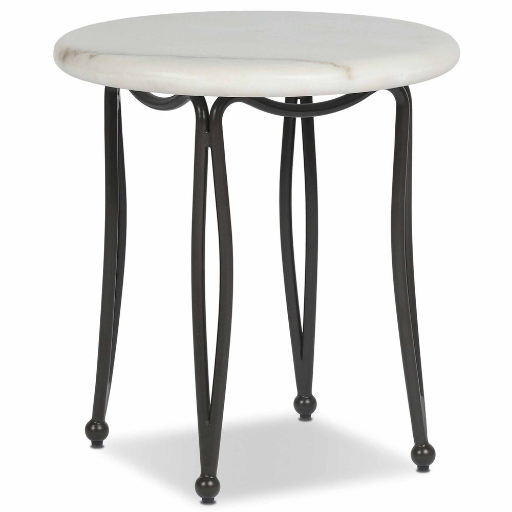 Idalia Outdoor End Table, White by Four Hands