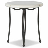 Idalia Outdoor End Table, White by Four Hands