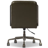 Amos Leather Desk Chair, Dulane Moss by Four Hands