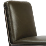 Amos Leather Desk Chair, Dulane Moss by Four Hands