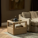 Shiloh End Table, Sandy Oak by Four Hands
