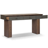 Soloman Console Table, Saddle Brown Sungkai by Four Hands