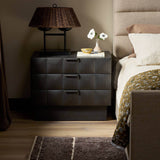 Swell Nightstand, Dry Black by Four Hands