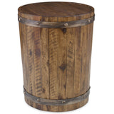 Ceylon Side Table, Weathered Walnut-Furniture - Accent Tables-High Fashion Home