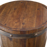Ceylon Side Table, Weathered Walnut-Furniture - Accent Tables-High Fashion Home