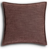 Trenton Leather Pillow, Nubuck Burgundy, by Four Hands