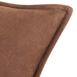 Trenton Leather Pillow, Nubuck Tobacco, by Four Hands