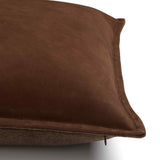 Trenton Leather Pillow, Nubuck Tobacco, by Four Hands