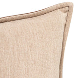 Trenton Leather Pillow, Nubuck Tobacco, by Four Hands