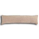 Trenton Leather Lumbar Pillow, Nubuck Olive, by Four Hands