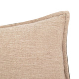Trenton Leather Lumbar Pillow, Nubuck Olive, by Four Hands