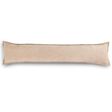 Trenton Leather Lumbar Pillow, Nubuck Tobacco, by Four Hands