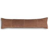 Trenton Leather Lumbar Pillow, Nubuck Tobacco, by Four Hands