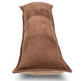 Trenton Leather Lumbar Pillow, Nubuck Tobacco, by Four Hands