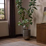 Zavia Planter, Antique Nickel by Four Hands