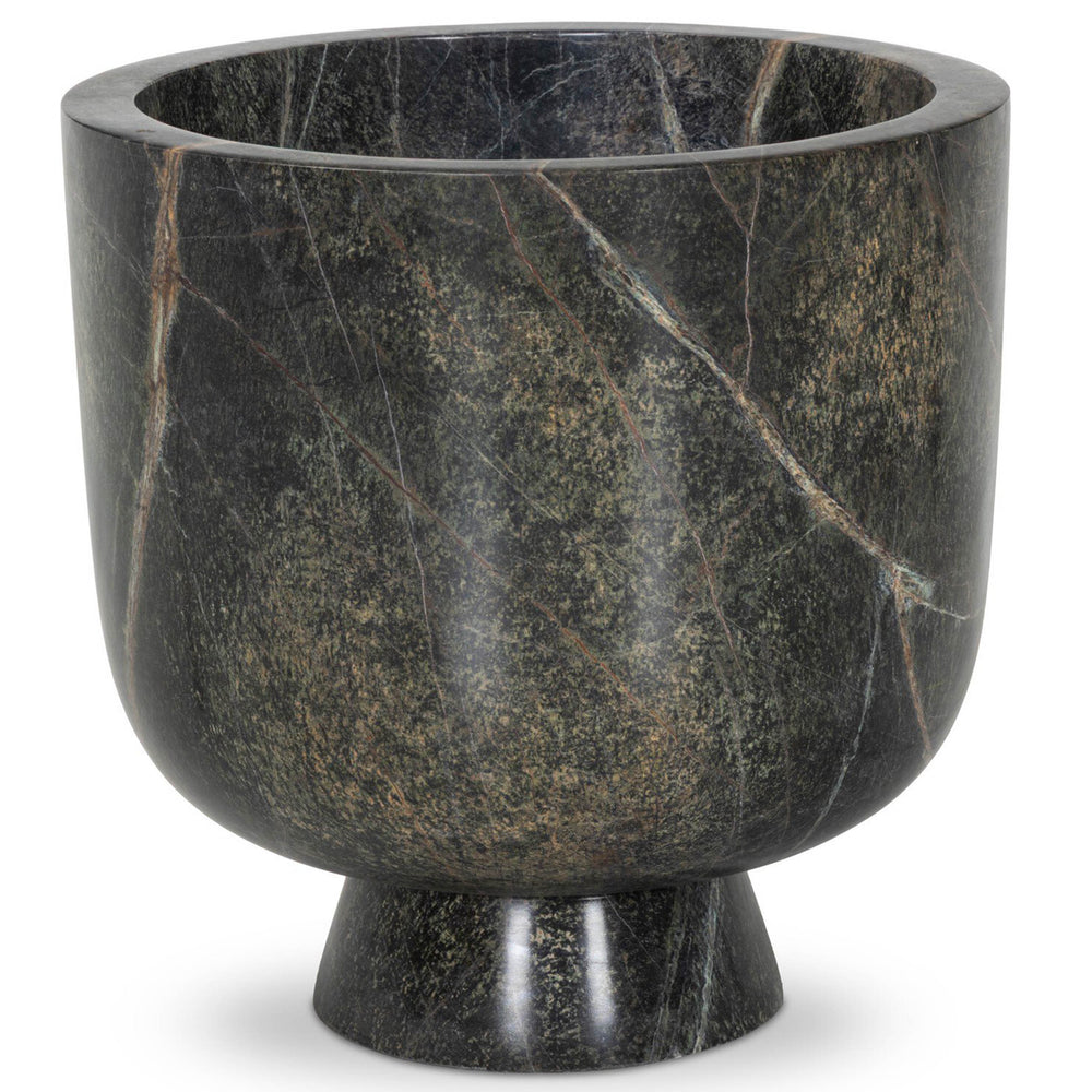 Avenza Planter, Polished Dark Green by Four Hands