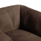 Santino Swivel Chair, Nubuck Cigar by Four Hands