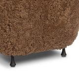 Joey Ottoman, Amber Shearling by Four Hands